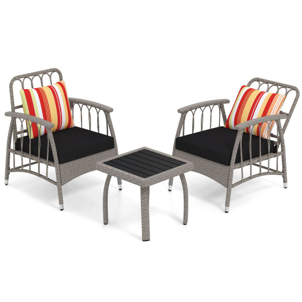 3-Piece Patio Furniture Set with Adjustable Backrests product image