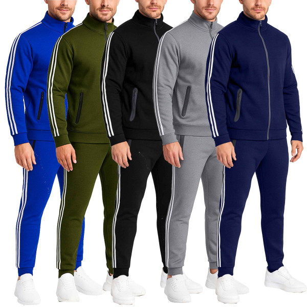 Men’s Tech Fleece Full Zip Hoodie & Jogger 2-Piece Tracksuit Set product image