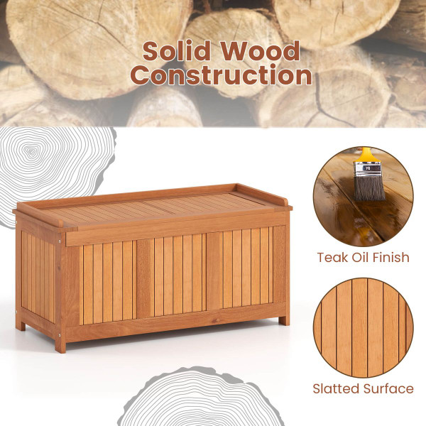 58-Gallon Wood Deck Box with Flip Top Lid product image 58-Gallon Wood Deck Box with Flip Top Lid product image