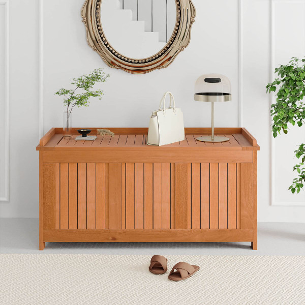 58-Gallon Wood Deck Box with Flip Top Lid product image 58-Gallon Wood Deck Box with Flip Top Lid product image