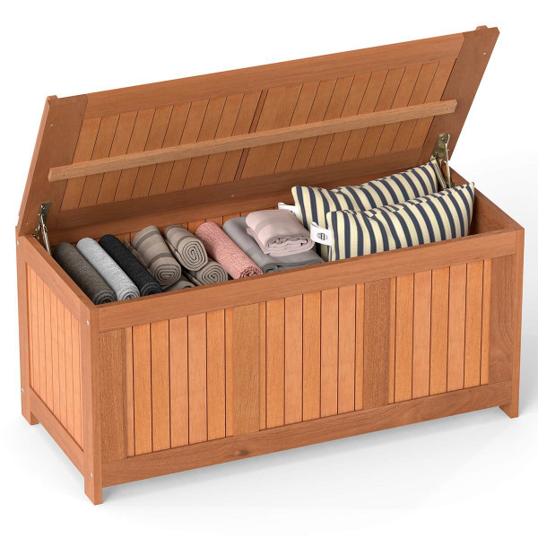 58-Gallon Wood Deck Box with Flip Top Lid product image 58-Gallon Wood Deck Box with Flip Top Lid product image