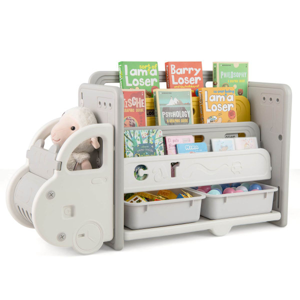 3-Tier Kids' Toy Storage and Bookshelf product image