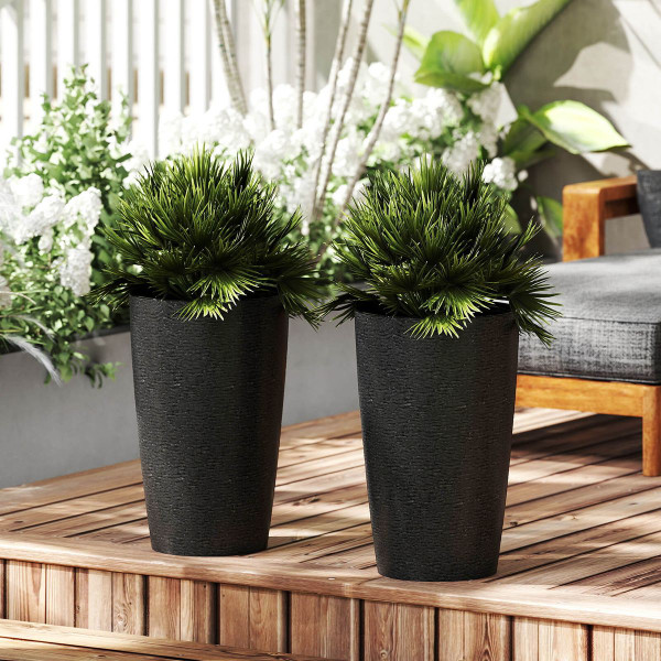 21" Tall Plastic Planters (Set of 2) product image