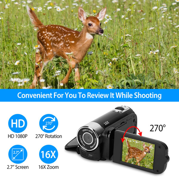 iNova™ 1080p Video Camera with 2.7" Display product image