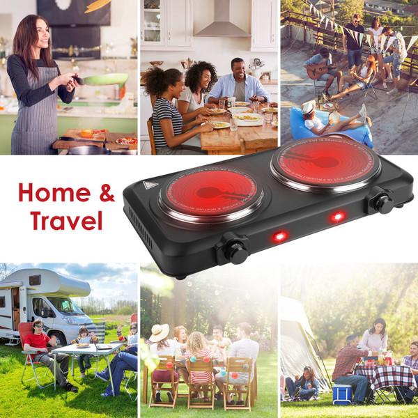 2000W Dual-burner Infrared Cooktop product image