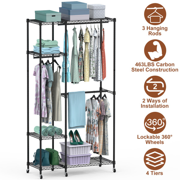 NewHome 4-Tier Heavy Duty Garment Rack product image