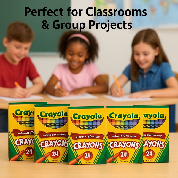 Crayola Crayons, 24 Count (5-Pack) product image