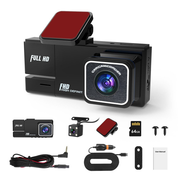 1080P 3-Channel Dash Cam product image