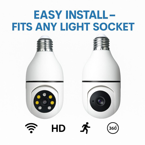 5G WiFi Bulb E27 Security Camera (with or without SD Card) product image