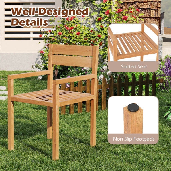 Outdoor Teak Wood Dining Chairs product image Outdoor Teak Wood Dining Chairs product image