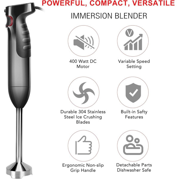 iCucina 4-in-1 Variable Speed Immersion Hand Blender product image