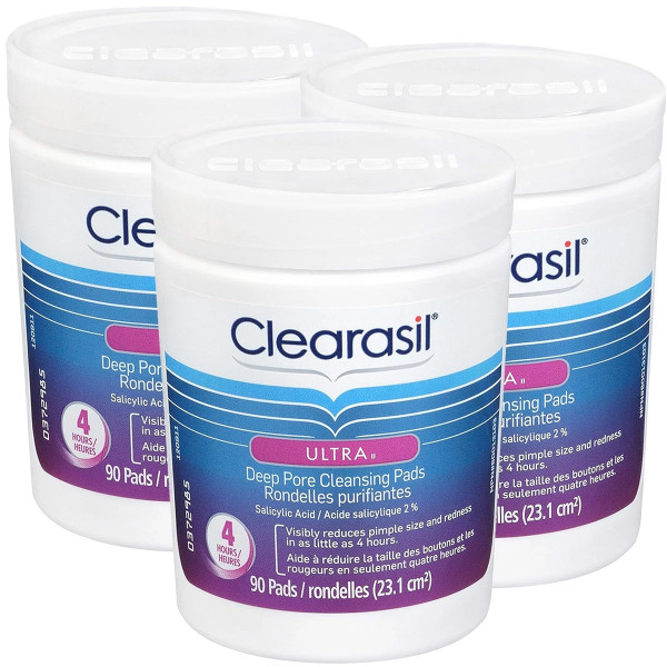 Clearasil Ultra Deep Pore Cleansing Pads (3-Pack) product image