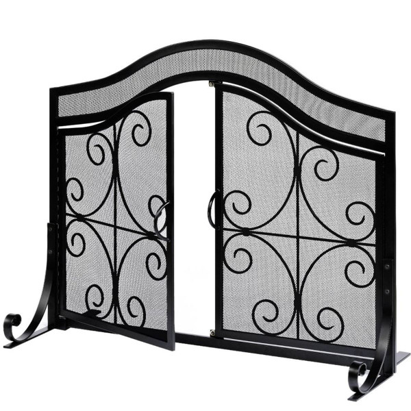 Amagabeli Fireplace Screen with Doors product image