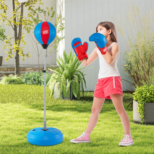 Boxing Punching Bag with Height Adjustable Stand and Boxing Gloves product image