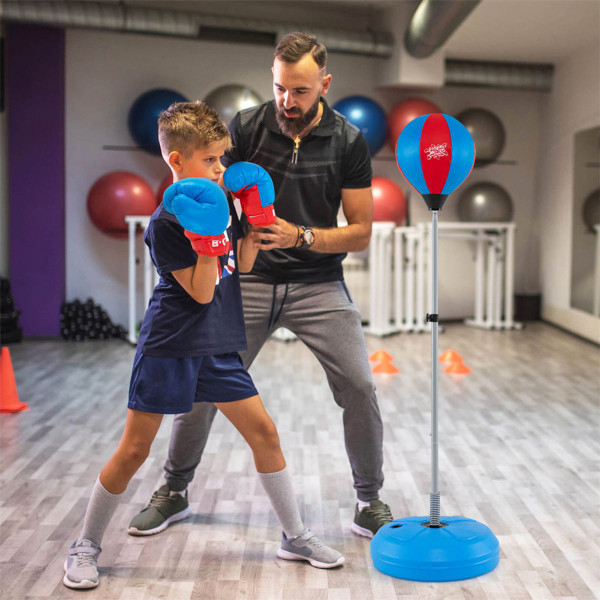 Boxing Punching Bag with Height Adjustable Stand and Boxing Gloves product image