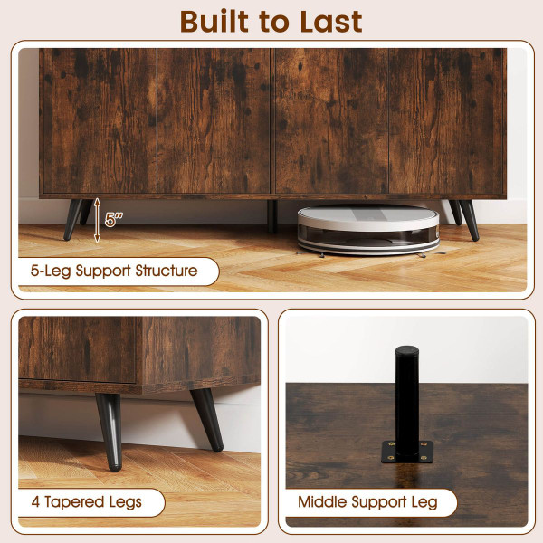 Mid Century 4-Door Buffet Sideboard product image