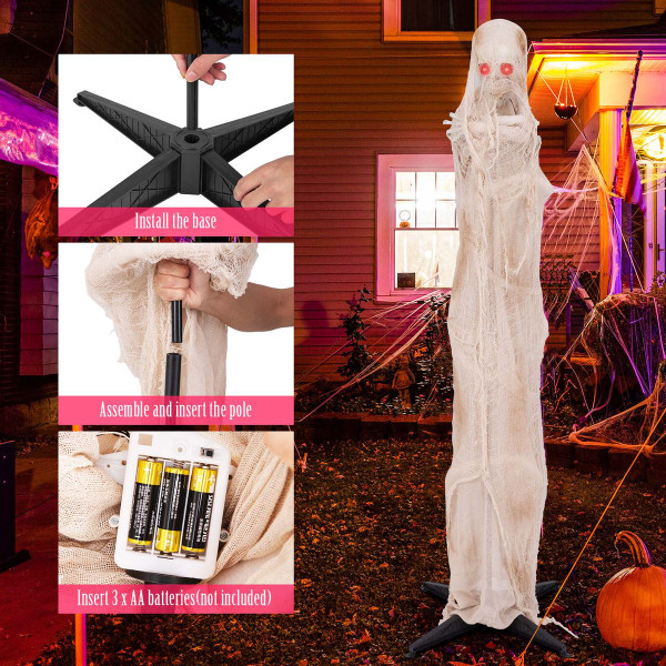 6FT Life Size Animatronic Halloween Mummy  product image 6FT Life Size Animatronic Halloween Mummy  product image