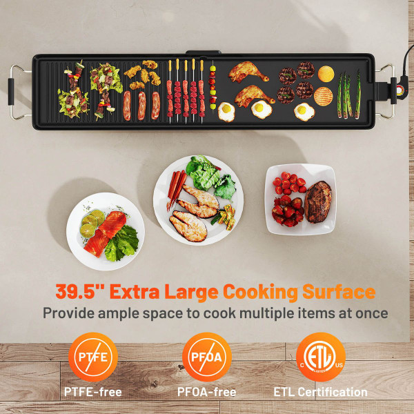 Electric Teppanyaki Grill with Adjustable Temperature product image