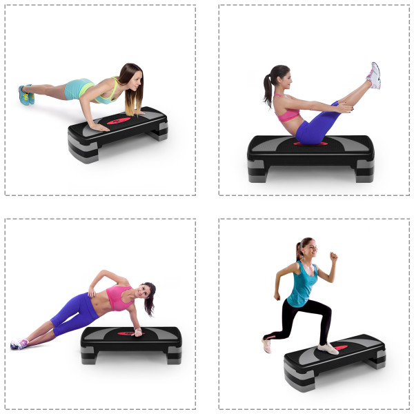 32'' Adjustable Fitness Aerobic Step Exercise Stepper  product image