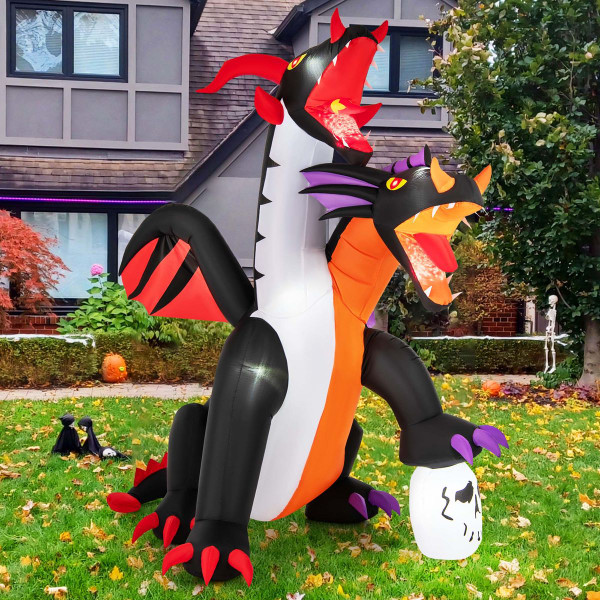 8-foot Inflatable Twin-Headed Dragon with LED Lights product image 8-foot Inflatable Twin-Headed Dragon with LED Lights product image
