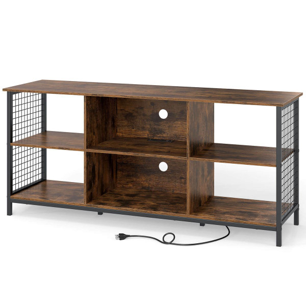3-Tier TV Stand for with Built-In Charging Station product image