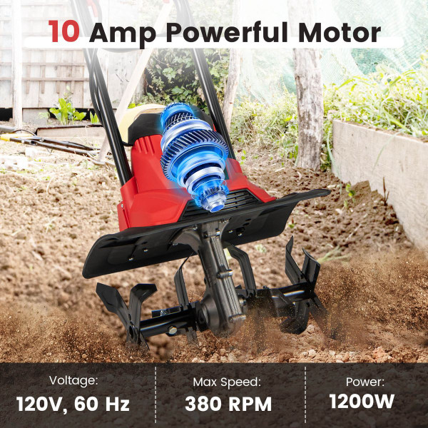 Ironmax Corded Electric Tiller Cultivator product image
