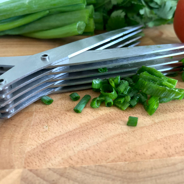 5 Layer Kitchen Shears 5 Blade Stainless Kitchen Shears Scallion