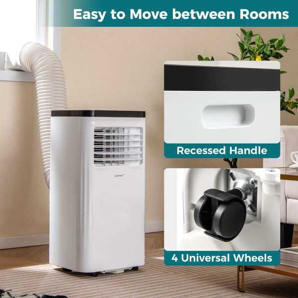 8000/10000 BTU Portable Air Conditioner with Fan and Dehumidifier product image