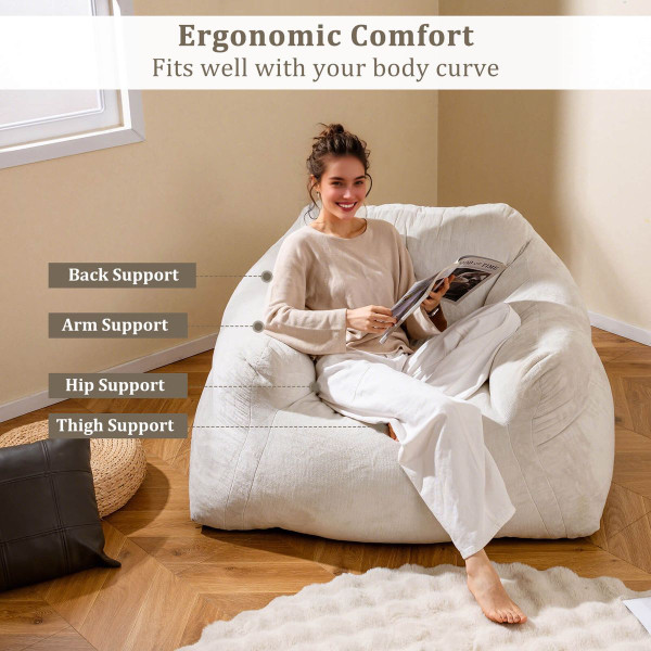 Bean Bag Chair with Ultra-Soft Velvet Cover product image