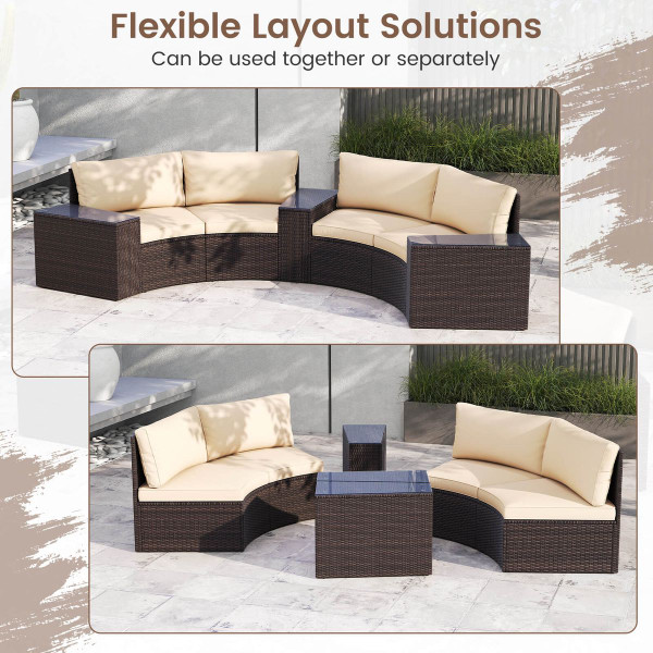 5-Piece Patio Furniture Set with Side Tables  product image 5-Piece Patio Furniture Set with Side Tables  product image