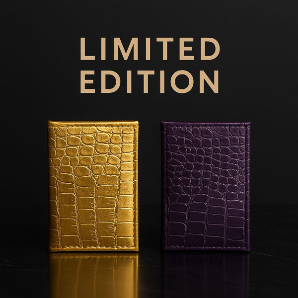 Crocodile-Textured Card Holder product image