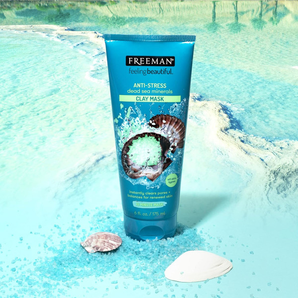 Freeman Anti-Stress Dead Sea Mineral Face Mask (6-Pack) product image Freeman Anti-Stress Dead Sea Mineral Face Mask (6-Pack) product image
