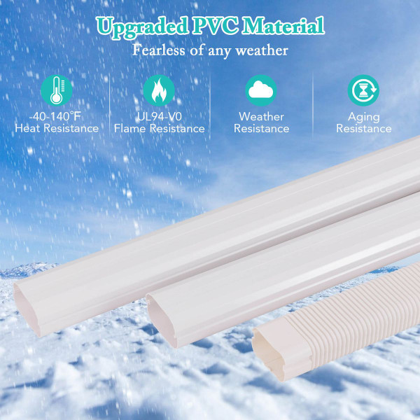 4" PVC Decorative Mini Split Line Set Cover product image