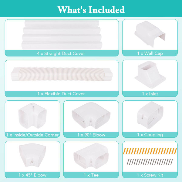 4" PVC Decorative Mini Split Line Set Cover product image