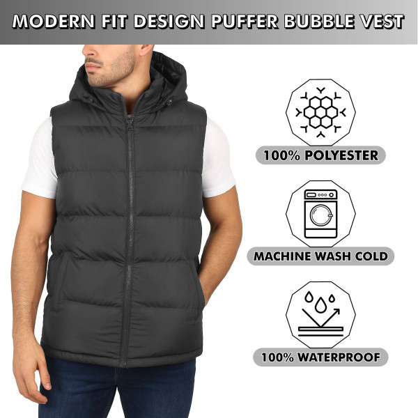 Men’s Heavyweight Hooded Puffer Vest product image Men’s Heavyweight Hooded Puffer Vest product image