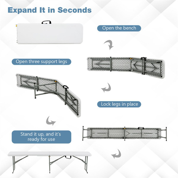 Portable 6-foot Folding Table product image Portable 6-foot Folding Table product image