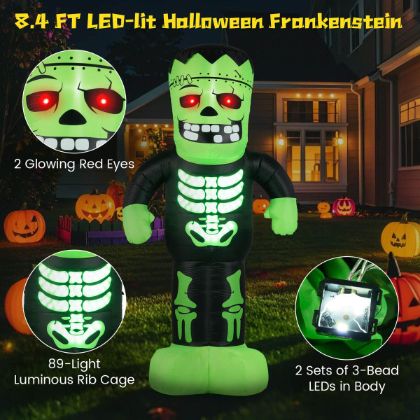 8.4-Foot LED-Lit Frankenstein Inflatable Decoration product image 8.4-Foot LED-Lit Frankenstein Inflatable Decoration product image