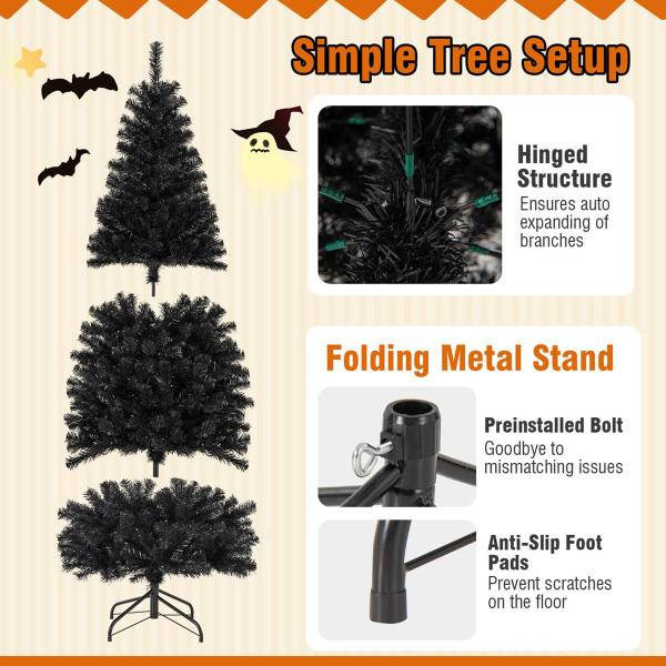 6FT Artificial Halloween Tree with Warm White Lights product image 6FT Artificial Halloween Tree with Warm White Lights product image