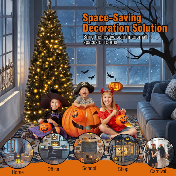 6FT Artificial Halloween Tree with Warm White Lights product image 6FT Artificial Halloween Tree with Warm White Lights product image