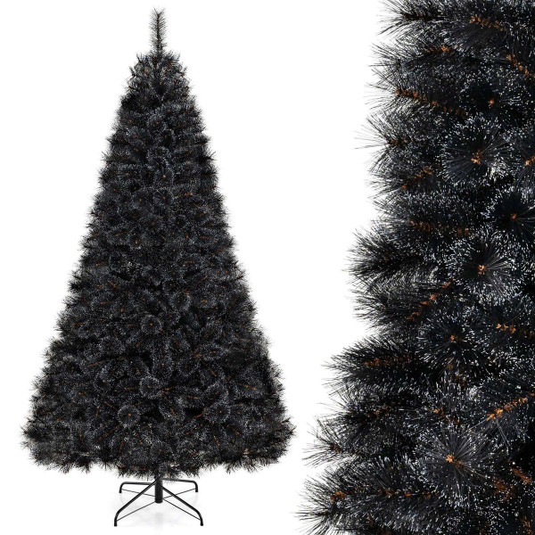 Black Artificial Tree with Frosted Branch Tips  product image Black Artificial Tree with Frosted Branch Tips  product image