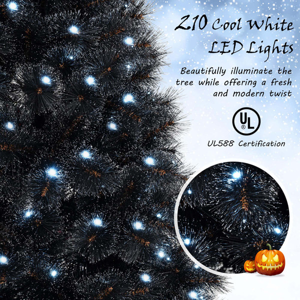Black Artificial Tree with Frosted Branch Tips  product image Black Artificial Tree with Frosted Branch Tips  product image