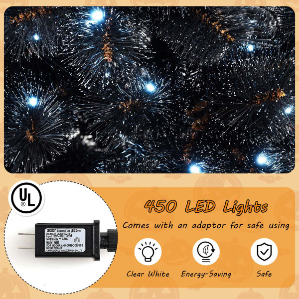 Black Artificial Tree with Frosted Branch Tips  product image Black Artificial Tree with Frosted Branch Tips  product image