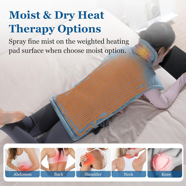 Weighted Heating Pad with 10 Heat Settings product image