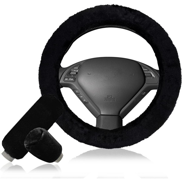 Fluffy Sheepskin Steering Wheel Cover product image Fluffy Sheepskin Steering Wheel Cover product image