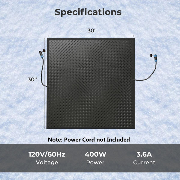 30" x 30" Heated Snow Melting Mat product image