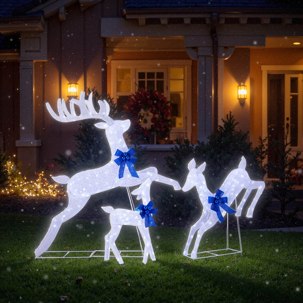 3-Piece Christmas Reindeer Family Decoration Set  product image 3-Piece Christmas Reindeer Family Decoration Set  product image