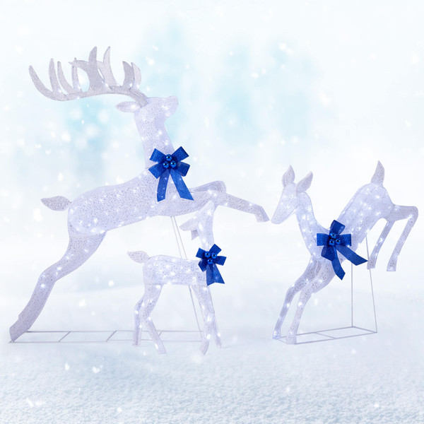 3-Piece Christmas Reindeer Family Decoration Set  product image 3-Piece Christmas Reindeer Family Decoration Set  product image