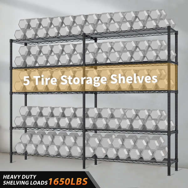 5-Tier Heavy Duty Wire Shelving product image