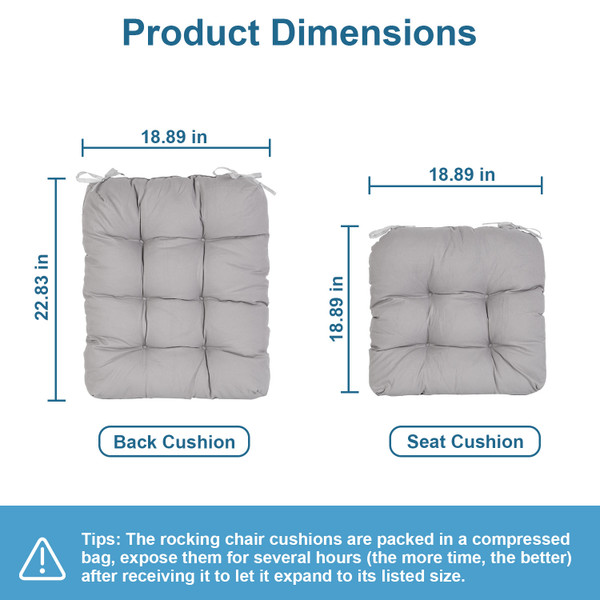 NewHome 2-Piece Chair Cushions product image NewHome 2-Piece Chair Cushions product image