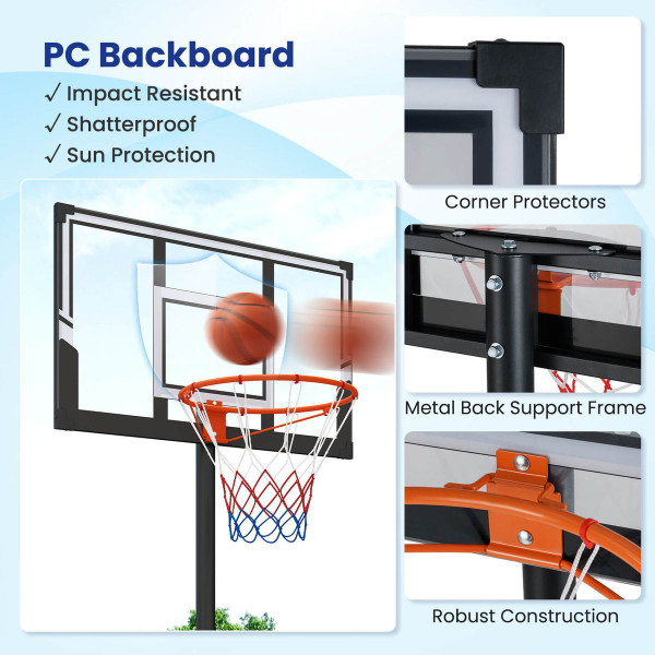 Height-Adjustable Outdoor Portable Basketball Hoop product image Height-Adjustable Outdoor Portable Basketball Hoop product image